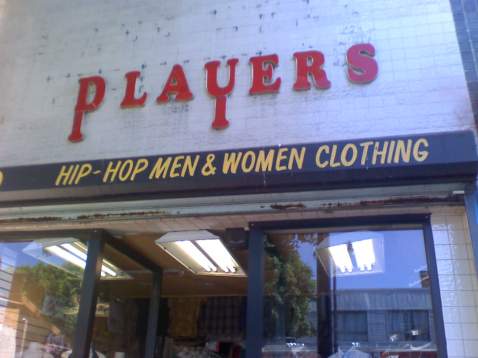 Hip-Hop clothing shop. Some days the walk of fame might as well